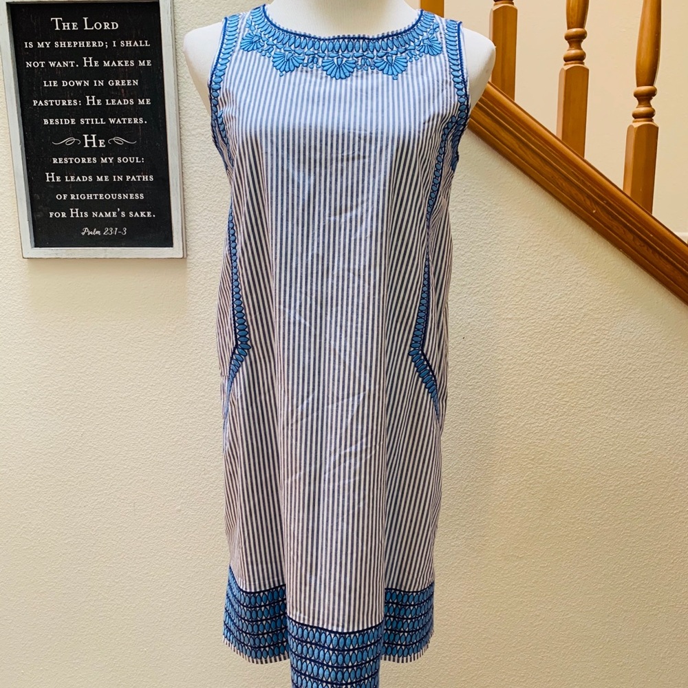 VINEYARD VINES | Striped Cisco Swing Dress Size 4 - Picture 9 of 9